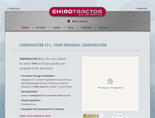 Tablet Screenshot of chirotractor.com